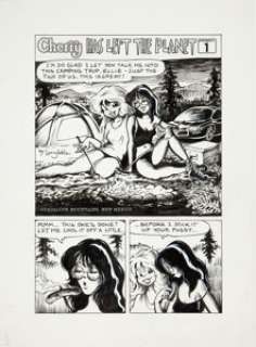 Larry Welz Cherry #22 Complete 25-page Story "Cherry Has Left the Planet" Original Art (Cherry Comics, -