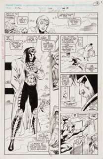 Mike Collins and Joe Rubinstein X-Men #266 page 13 Original Art (Marvel, 1990). A young man in an odd costume and -