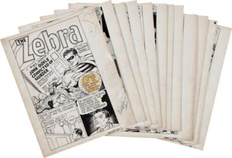 Pierce Rice and Arturo Cazeneuve (attributed) Pocket Comics #1 Complete 12-Page Zebra Story "John Doyle -