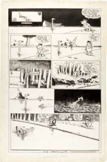 George Herriman Krazy Kat Sunday Comic Strip Original Art dated 12-12-37 (King Features Syndicate, 1937). - | Heritage