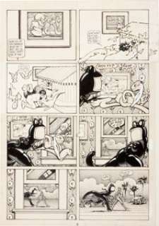 Victor Moscoso Zap Comix #6 "Loop de Loop" Page 5 Original Art (Print Mint, 1973). Pope Buster -