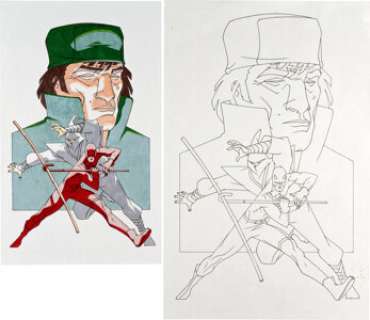 Rob Haynes Daredevil: Ninja Daredevil and Stick Illustration Original Art Group (Marvel, 2000). Nothing is more -