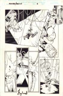 Martin Egeland - Machine Man/Bastion Annual #1 P.6 - Cable - 1998 Signed
