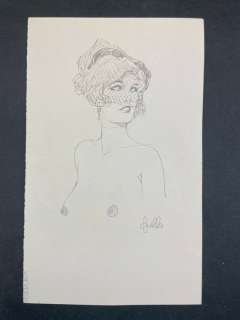 Leone Frollo | Leone Frollo - 2x Illustrazioni Originali "Mona con Veletta - Ritratto di Ragazza" - Firmato - Page volante - Exemplaire unique | Catawiki