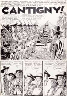 Reed Crandall Blazing Combat #1 "Cantigny" page 1 Original Art (Warren Publishing, 1965). Yankee troops -