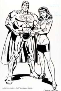 Paul Rivoche Superman #167 Cover Illustration Original Art (DC, 2001). Superman and Lois Lane illustration, which was -