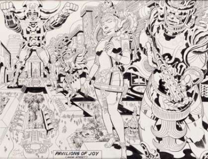 Jack Kirby Lord of Light/Argo "Pavilions of Joy" Illustration Original Art (1978). This incredible Jack - | Heritage