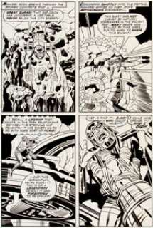 Jack Kirby and Mike Royer The Eternals #16 page 16 Original Art (Marvel, 1977). The speedster Makkari was -