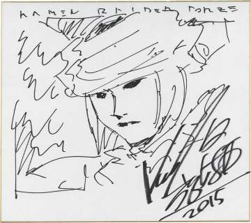 Kia Asamiya Hand-Drawn Shikishi "Kamen Rider Fourze" | Mandarake (Big Web)