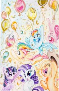 Sara Richard My Little Pony #12, "1 Million - Cover B" Original Art Group (IDW, 2014). Friendship is -