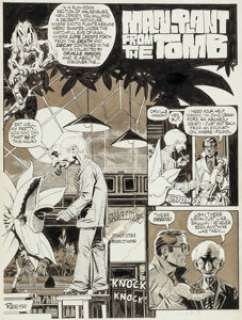 Ralph Reese Web of Horror #2 Complete 6-Page Story "Man-Plant From the Tomb" Original Art Group -
