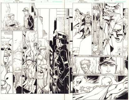 Giuseppe Camuncoli, Mark Morales | All Star Batman #8 Pgs. 10 & 11 - Mad Hatter Dps - 2017 | Anthony’s Comic Book Art