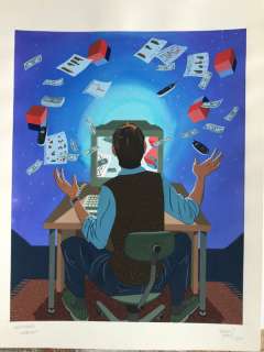 Torres, Daniel | Torres, Daniel - Original colour drawing - Newsweek - Website - (2000) | Catawiki