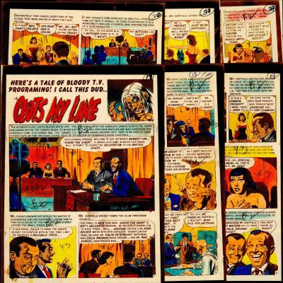 Evans-Clots My Lines, Crypt #43, 6pg Silver Print Story (1954)