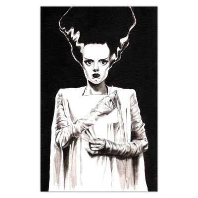 Marie Avril | Bride of Frankenstein - Illustration originale | Achetez de l’Art