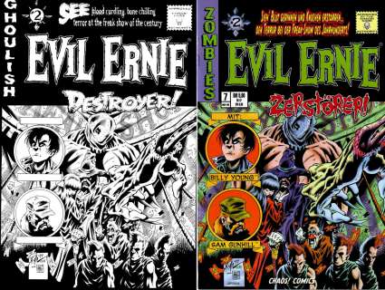 Kyle Hotz, Tim Bradstreet - Evil Ernie #2 Back Cover (1997)
