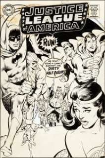 Neal Adams Justice League of America #66 Cover Original Art (DC, 1968). DC’s greatest characters drawn by - | Heritage
