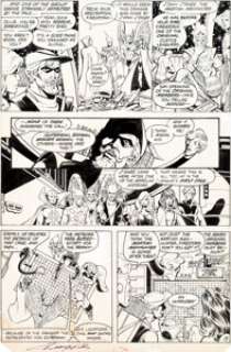 George Perez and Bret Breeding Justice League of America #200 Story Page 13 Original Art (DC, 1982). The -