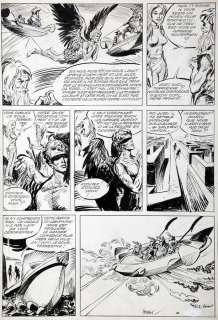 Forest | Barbarella, planche n°41 Ã  l’encre de Chine et Ã… | Millon