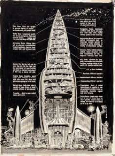 Wally Wood MAD Magazine #24 "Is A Trip To The Moon Possible?" Splash Page 1 Original Art (EC, -
