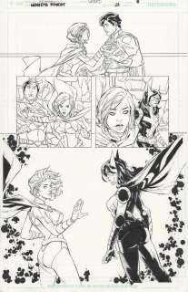 Joe Weems V, Rb Silva - world‘s finest 21 pg 08 powergirl huntress dc half splash