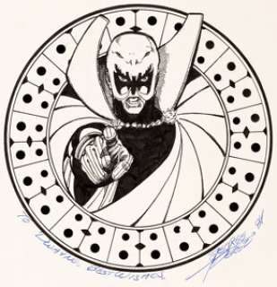 George Perez Brother Blood (of the New Teen Titans) Commission Illustration Original Art (c. 1984). -