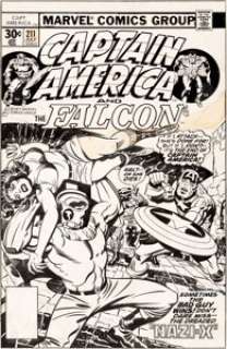 Jack Kirby Captain America #211 Cover Arnim  Zola Original Art (Marvel, 1976).... | Heritage