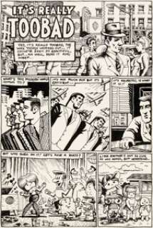 Robert Crumb Despair "It’s Really Too Bad"  Story Page 1 Original Art (Print Mint, 1969).... | Heritage