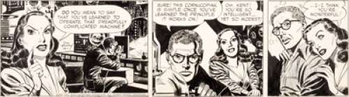 Harvey Kurtzman and Dan Barry Flash Gordon Daily Comic Strip Original Art dated 12-1-1952 (King Features -