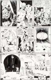 Dave Gibbons Watchmen #8 Story Page 24 Nite Owl and Rorschach Original Art (DC, 1987). Nite Owl helps an -