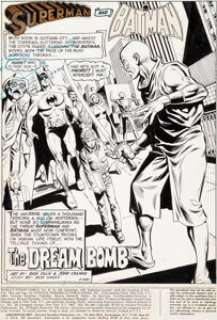Dick Dillin and John Calnan World‘s Finest #232 Complete 18-Page Story Batman and Superman Original Art (DC, 1975). -