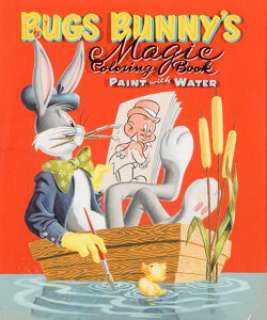 Norm McGary Bugs Bunny‘s Magic Coloring Book #1411 Cover Painting Original Art (Whitman Publishing, 1955)....