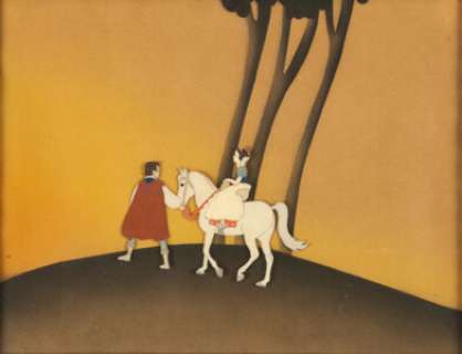 Snow White and the Seven Dwarfs Prince and Snow White Production Cel Courvoisier Setup (Walt Disney, 1937). - | Heritage