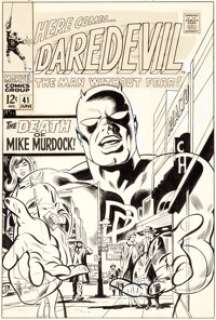 Gene Colan and Frank Giacoia Daredevil #41 Cover Original Art (Marvel, 1968)....