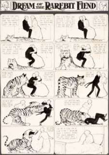 Winsor McCay (as Silas) Dream of the Rarebit Fiend Sunday Comic Strip Original Art (New York Herald Tribune, c. 19... | Heritage