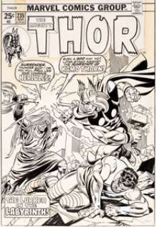 Gil Kane and Frank Giacoia Thor #235 Cover Original Art (Marvel, 1975).... | Heritage