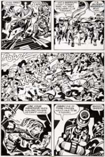  - Jack Kirby and Mike Thibodeaux Captain Victory and the Galactic Rangers #8 Story Page 15 Original Art (Pacific Com...