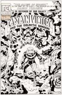  - Jack Kirby and Mike Thibodeaux Captain Victory and the Galactic Rangers #13 Cover Original Art (Pacifi...