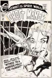  - Rocco Mastroserio Ghost Manor #2 Cover Original Art (Charlton, 1968)....