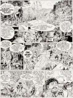 Moebius (as Jean Giraud) Super As - Lt. Blueberry Story Page 27 Original Art (France Unide Paris, c. 1979-80). ... | Heritage