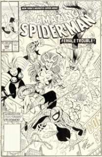 Erik Larsen and Mike Machlan Amazing Spider-Man #340 Cover Original Art (Marvel, 1990).... | Heritage