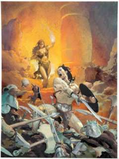 Esad Ribic Conan the Barbarian #1 Cover Painting Original Art (Marvel, 2019)....