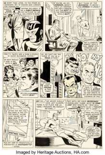 Don Heck and Wally Wood Avengers #22 Story Page 5 Original Art (Marvel, 1965). Hawkeye, Scarlet Witch, and -