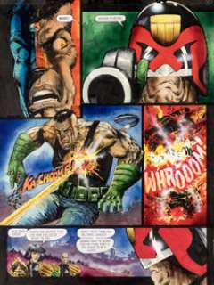 Carlos Ezquerra et Grant Morrison 2000 AD Prog #851 Planche 3 Judge Dredd (Fleetway, 1993)....