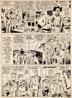 Jack Kirby and Arturo Cazeneuve (as Joe Simon) Star Spangled Comics #19 Story Page 8 Guardian and the -