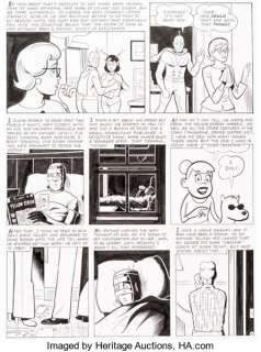 Daniel Clowes - Eightball #20 Story Page 9 Original Art (Fantagraphics, 1999).