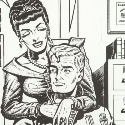 EC Library Production Cover Stat, Modern Love NO.4 (1980s) | Russ Cochran