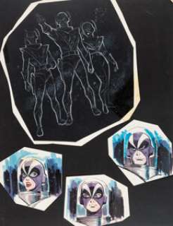 Alex Toth and Tony Sgroi - The Space Ghosts Pitch-Piece Illustration Original Art (Hanna-Barbera, 1966).