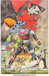 Kevin O’Neill | Marshal Law: Cloak of Evil Cover Original Art (Titan Books, 2003). | Heritage