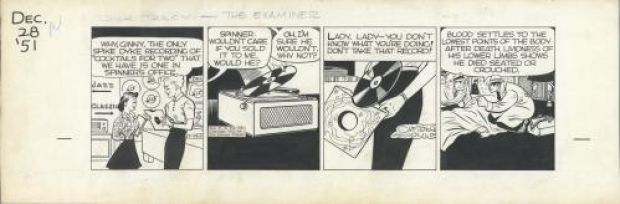 Chester Gould | Dick Tracy, strip du 28 décembre 1951 | Galerie 9ème Art